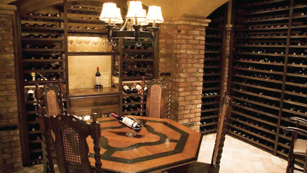 luxury basements - wine cellar