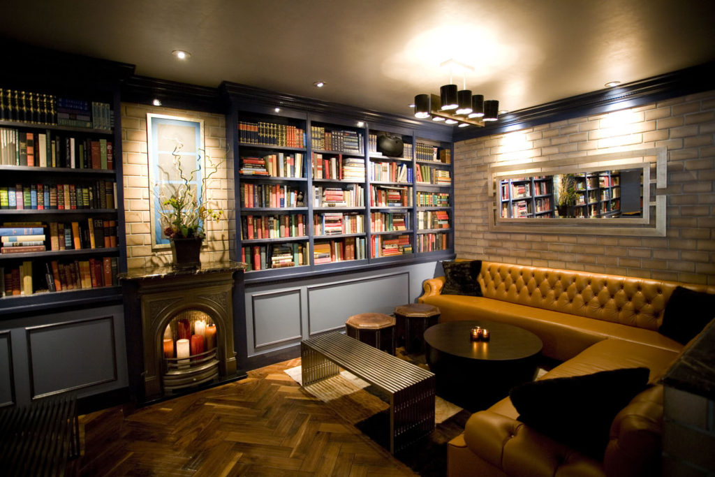 luxury basements - home library