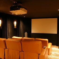 basement finishing - home theater