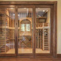 basement finishing - wine storage