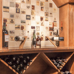 basement finishing - wine rack